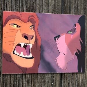 Disney The Lion King 1995 trading card: Don’t turn your back on me #06